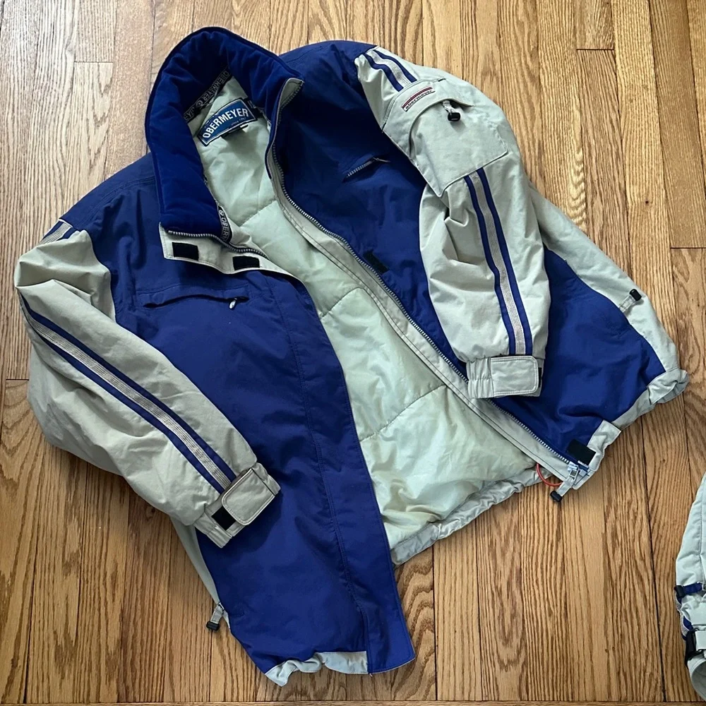 Obermeyer Men's Two-Tone Ski Jacket and Pants - Picture 4 of 5